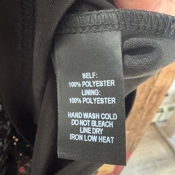 NWOT LULUS CHANCE ENCOUNTER LACE TRUMPET MIDI BLACK SEQUEN XS SEXY - Picture 8 of 16